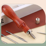 Maxbell PU Leather Sewing Awl DIY for Leatherworking Punching Holes Marking Surfaces