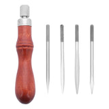 Maxbell PU Leather Sewing Awl DIY for Leatherworking Punching Holes Marking Surfaces