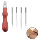 Maxbell PU Leather Sewing Awl DIY for Leatherworking Punching Holes Marking Surfaces