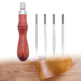 Maxbell PU Leather Sewing Awl DIY for Leatherworking Punching Holes Marking Surfaces