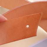 Maxbell PU Leather Strap Thick Leather Belt for DIY Craft Projects Tooling Bag Strap