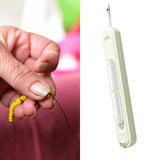 Maxbell 2 in 1 Threader Seam Ripper Sewing Tool for Crochet Cross Stitch Embroidery Green