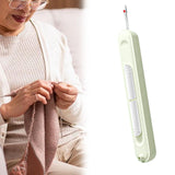 Maxbell 2 in 1 Threader Seam Ripper Sewing Tool for Crochet Cross Stitch Embroidery Green
