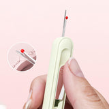 Maxbell 2 in 1 Threader Seam Ripper Sewing Tool for Crochet Cross Stitch Embroidery Green