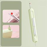Maxbell 2 in 1 Threader Seam Ripper Sewing Tool for Crochet Cross Stitch Embroidery Green