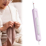 Maxbell 2 in 1 Threader Seam Ripper Sewing Tool for Crochet Cross Stitch Embroidery Purple