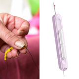 Maxbell 2 in 1 Threader Seam Ripper Sewing Tool for Crochet Cross Stitch Embroidery Purple