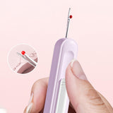 Maxbell 2 in 1 Threader Seam Ripper Sewing Tool for Crochet Cross Stitch Embroidery Purple