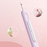 Maxbell 2 in 1 Threader Seam Ripper Sewing Tool for Crochet Cross Stitch Embroidery Purple