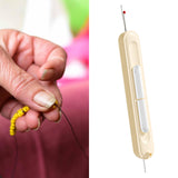 Maxbell 2 in 1 Threader Seam Ripper Sewing Tool for Crochet Cross Stitch Embroidery Beige