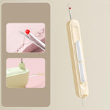 Maxbell 2 in 1 Threader Seam Ripper Sewing Tool for Crochet Cross Stitch Embroidery Beige