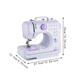 Maxbell Household Sewing Machine with Thread Cutting Compact Portable Sewing Machine