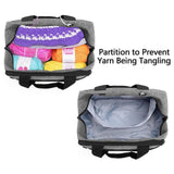 Maxbell Yarn Storage Bag Handbag Travel Crochet Bag for Scrapbooking Crafting Sewing