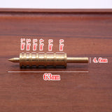 Maxbell 7 Pieces Leather Burnisher Tips Lightweight Leather Slicker Burnishing Tools