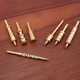 Maxbell 7 Pieces Leather Burnisher Tips Lightweight Leather Slicker Burnishing Tools