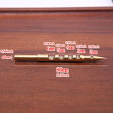 Maxbell 7 Pieces Leather Burnisher Tips Lightweight Leather Slicker Burnishing Tools