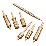 Maxbell 7 Pieces Leather Burnisher Tips Lightweight Leather Slicker Burnishing Tools