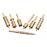 Maxbell 7 Pieces Leather Burnisher Tips Lightweight Leather Slicker Burnishing Tools