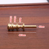 Maxbell 7 Pieces Leather Burnisher Tips Lightweight Leather Slicker Burnishing Tools