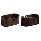 Maxbell Yarn Bowl Sturdy Wooden Yarn Ball Holder for Wife Grandmother Crochet Lovers Single Hole