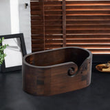 Maxbell Yarn Bowl Sturdy Wooden Yarn Ball Holder for Wife Grandmother Crochet Lovers Single Hole