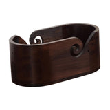 Maxbell Yarn Bowl Sturdy Wooden Yarn Ball Holder for Wife Grandmother Crochet Lovers Double Holes