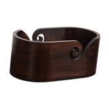 Maxbell Yarn Bowl Sturdy Wooden Yarn Ball Holder for Wife Grandmother Crochet Lovers Double Holes