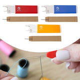 Maxbell Sewing Threader Threading Aid Sewing Pin Holder Easy Threader for DIY Crafts Red