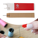 Maxbell Sewing Threader Threading Aid Sewing Pin Holder Easy Threader for DIY Crafts Red