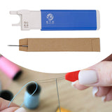 Maxbell Sewing Threader Threading Aid Sewing Pin Holder Easy Threader for DIY Crafts Blue