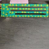 Maxbell Zipper Pocket Template DIY with Hole Hanging Lemon Pattern for Mother Family