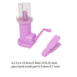 Maxbell Hand Spool Knitter Cord Knitter Weaver for Project Crafts Sweaters Bracelets Pinkish Purple