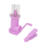 Maxbell Hand Spool Knitter Cord Knitter Weaver for Project Crafts Sweaters Bracelets Pinkish Purple