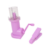 Maxbell Hand Spool Knitter Cord Knitter Weaver for Project Crafts Sweaters Bracelets Pinkish Purple