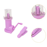 Maxbell Hand Spool Knitter Cord Knitter Weaver for Project Crafts Sweaters Bracelets Pinkish Purple
