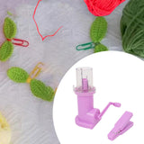 Maxbell Hand Spool Knitter Cord Knitter Weaver for Project Crafts Sweaters Bracelets Pinkish Purple