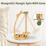 Maxbell Bamboo Yarn Holder Stable Yarn Balls Stand for Beginners DIY Crafts Knitting