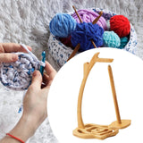 Maxbell Bamboo Yarn Holder Stable Yarn Balls Stand for Beginners DIY Crafts Knitting