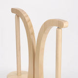Maxbell Yarn Ball Holder Mother Gift Rotatable Double Spindles Portable Thread Stand Wood Color