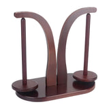 Maxbell Yarn Ball Holder Mother Gift Rotatable Double Spindles Portable Thread Stand Dark Brown