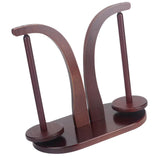 Maxbell Yarn Ball Holder Mother Gift Rotatable Double Spindles Portable Thread Stand Dark Brown