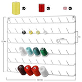 Maxbell Thread Holder Wall Mounted Portable Stable Spool Holder for Tailors Quilting White