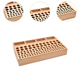 Maxbell Leather Craft Tool Rack Wooden DIY Leathercraft Stand Holder for