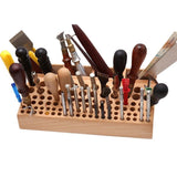 Maxbell Leather Craft Tool Rack Wooden DIY Leathercraft Stand Holder for