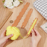 Maxbell 3x Wood Hand Loom Stick Weaving Tool for Rug Making Making Sweaters Tapestry