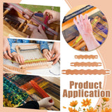 Maxbell 3x Wood Hand Loom Stick Weaving Tool for Rug Making Making Sweaters Tapestry