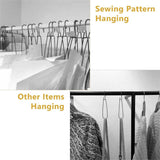 Maxbell 24 Pieces Pattern Hooks Paper Storage Hooks for Garment Factory Home Tailors
