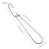 Maxbell 24 Pieces Pattern Hooks Paper Storage Hooks for Garment Factory Home Tailors
