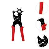 Maxbell Leather Hole Puncher Tool Revolving Punch Plier for Shoes Watch Bands Fabrics