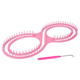 Maxbell 8 Shape Knitting Loom Handmade Compact Scarf Loom for Shawls Sweaters Lovers